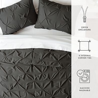 Home Collection Premium Ultra Soft Pinch Pleat Duvet Cover Set