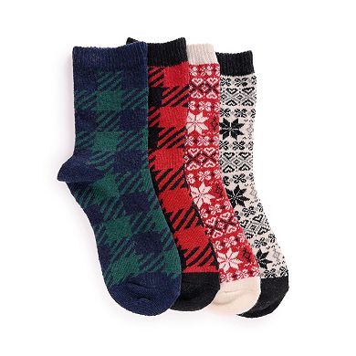 Women's MUK LUKS Holiday Boot Socks 2-Pack