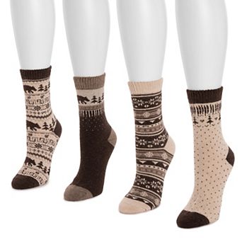 Women's MUK LUKS Holiday Boot Socks 2-Pack