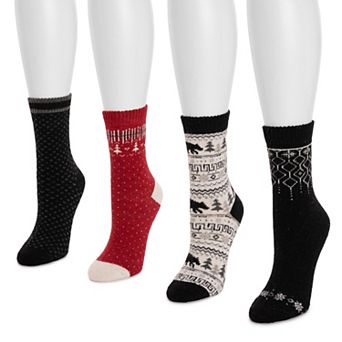 Women's MUK LUKS Holiday Boot Socks 2-Pack