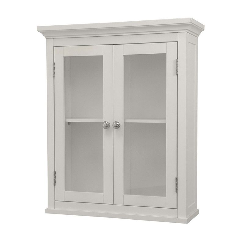 90227122 Elegant Home Fashions Mableton Wall Cabinet, White sku 90227122