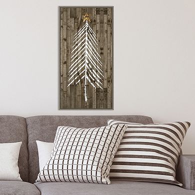 Amanti Art Wooded Whimsy I Tree Framed Canvas Wall Art