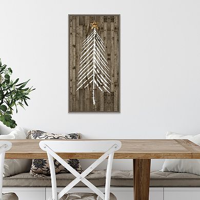 Amanti Art Wooded Whimsy I Tree Framed Canvas Wall Art