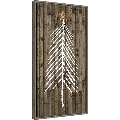 Amanti Art Wooded Whimsy I Tree Framed Canvas Wall Art