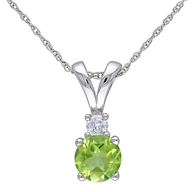 Kohls peridot deals necklace