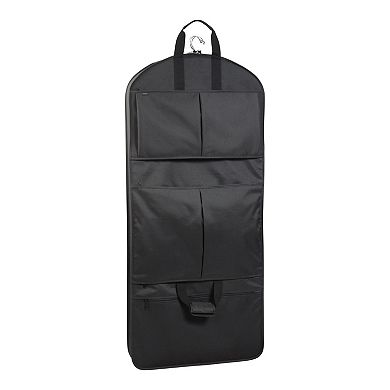 WallyBags® 48” Deluxe Tri-Fold Travel Garment Bag with Three Pockets