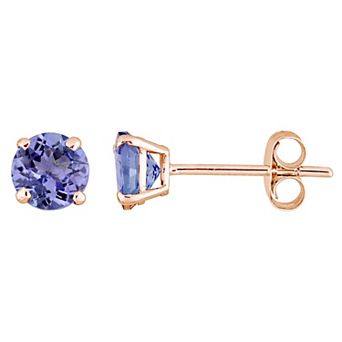 Stella Grace 14k Rose Gold Tanzanite Stud Earrings