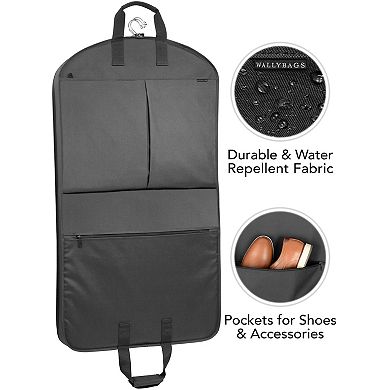 WallyBags® 40” Deluxe Travel Garment Bag with Two Pockets