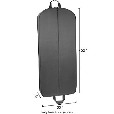 WallyBags® 52” Deluxe Travel Garment Bag with Two Pockets