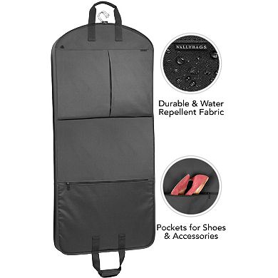 WallyBags® 52” Deluxe Travel Garment Bag with Two Pockets