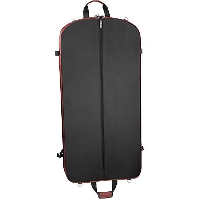 WallyBags® 42" Premium Travel Garment Bag with Shoulder Strap and Two Large Pockets