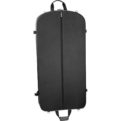 WallyBags® 45" Premium Extra Wide Garment Bag with Shoulder Strap and Two Large Pockets