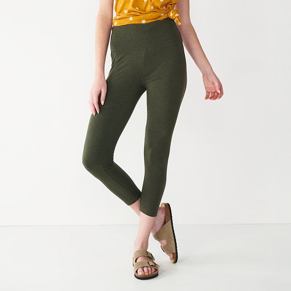Sonoma, Pants & Jumpsuits, Sonoma Brand Womens Midrise Leggings Skinny  Leg Size Large Olive Wash
