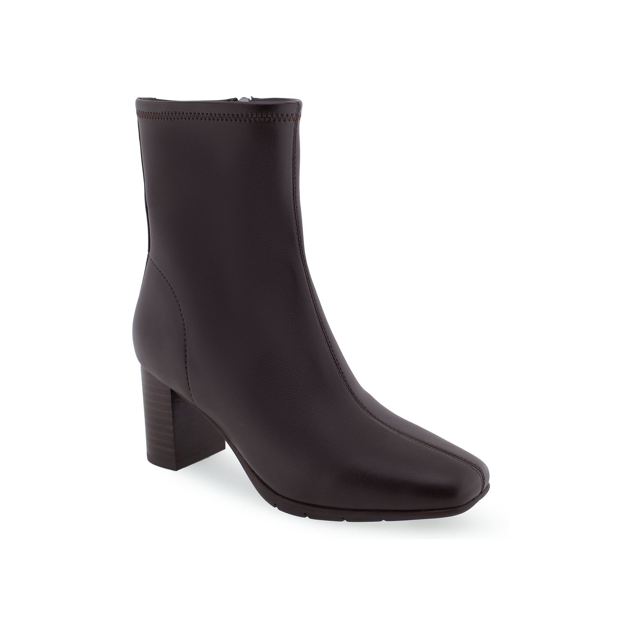 Aerosoles Miley Womens High Heel Ankle Boots, Size: 9 Wide, Brown