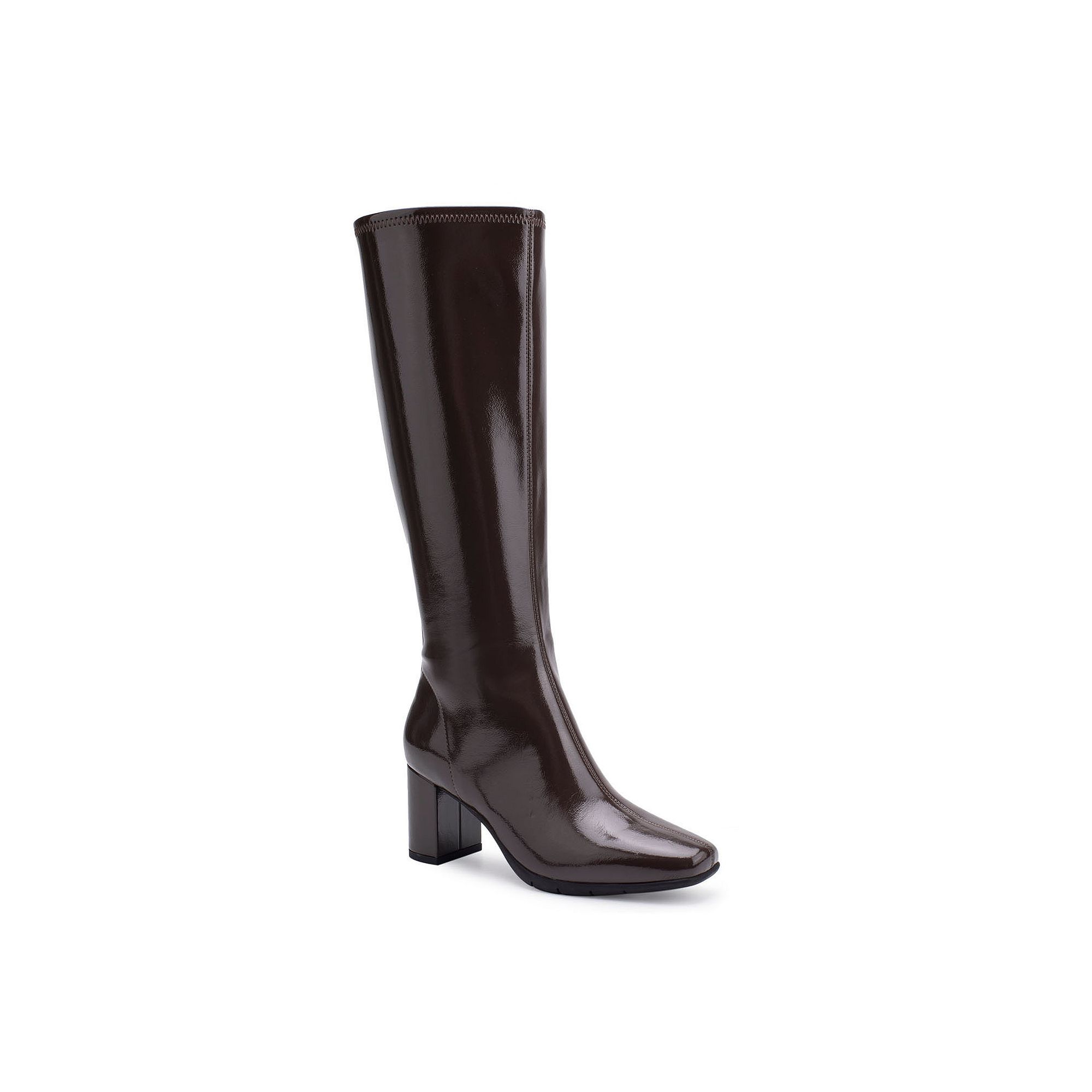 Aerosoles Micah Womens High Heel Riding Boots, Size: 6 XW, Brown
