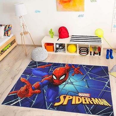 Marvel Spider-Man Web Area Rug - 4'6'' x 6'6''