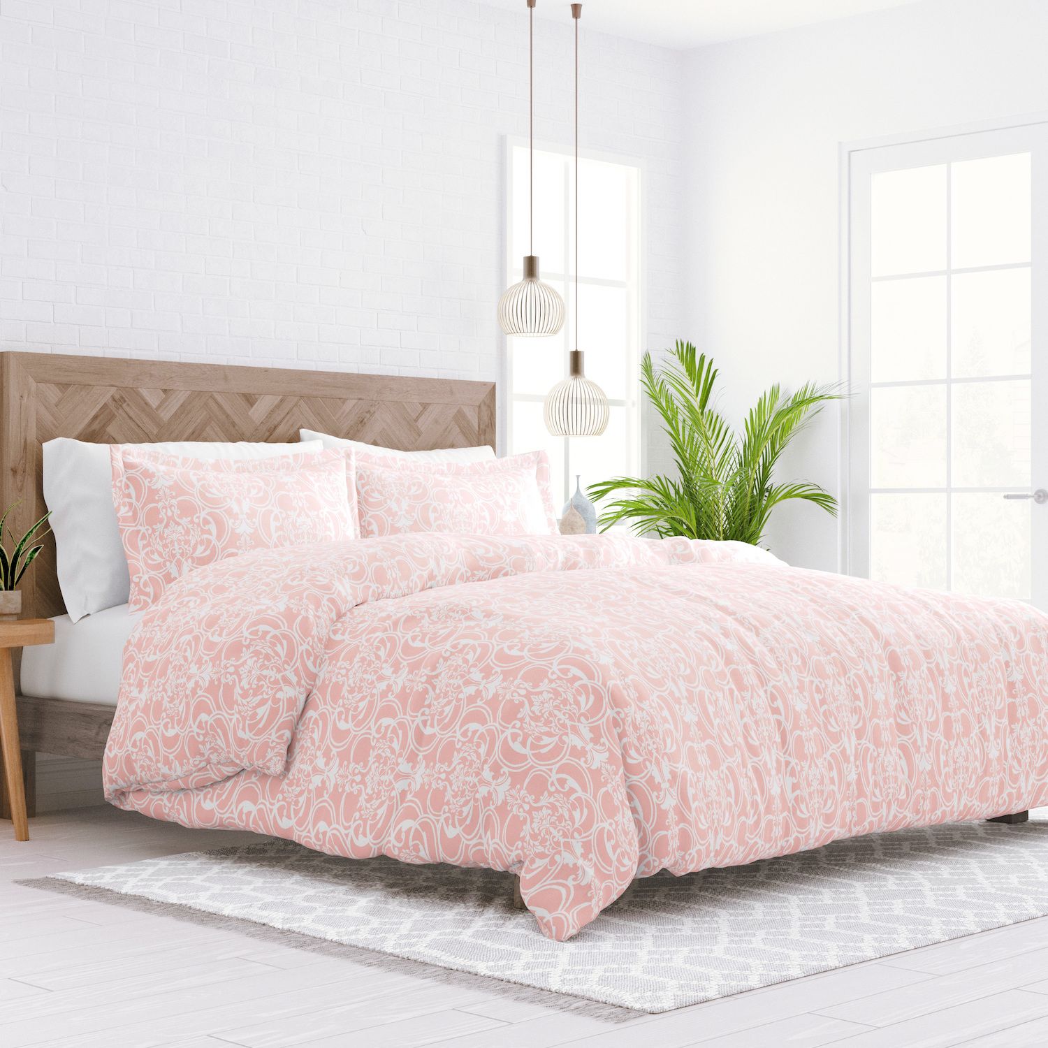 Image for Home Collection Premium Ultra Soft Romantic Damask Pattern Duvet Cover Set at Kohl's.