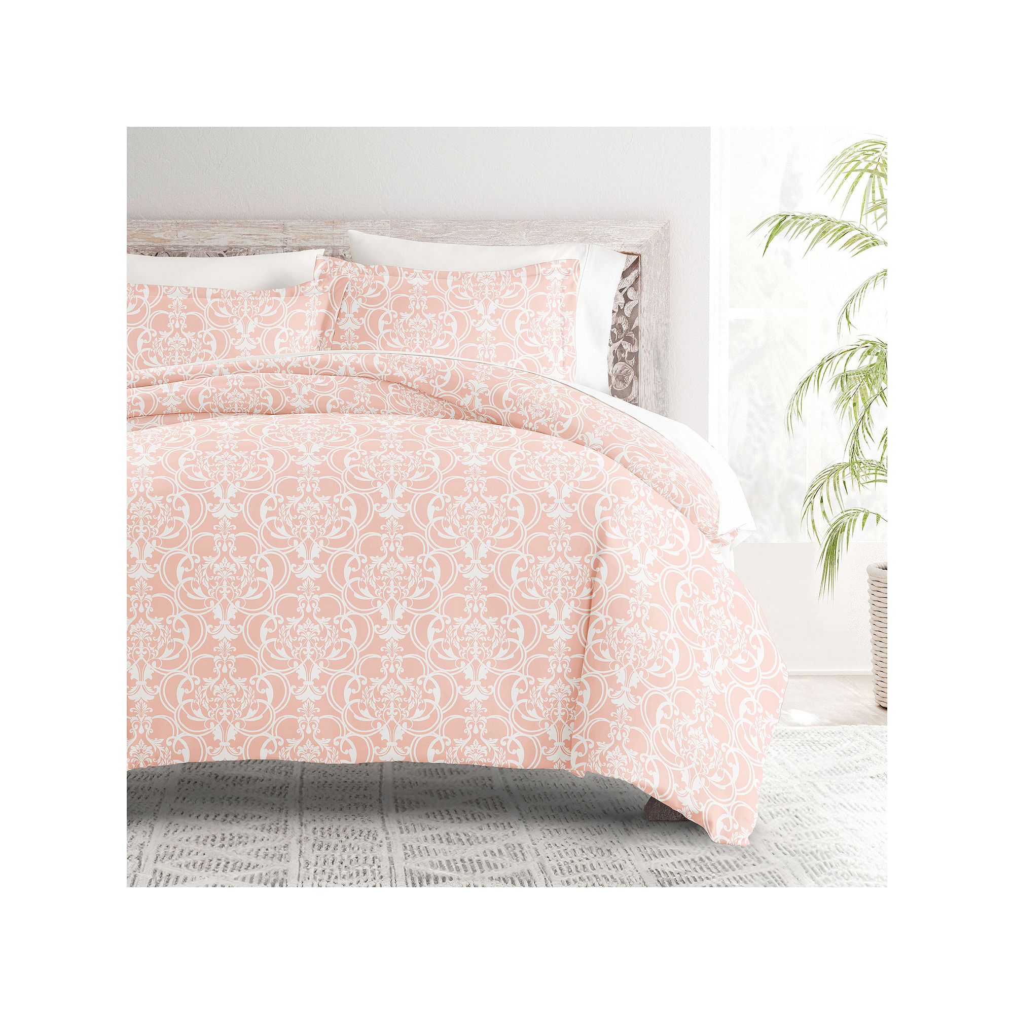 Home Collection Premium Ultra Soft Romantic Damask Pattern Duvet Cover Set,