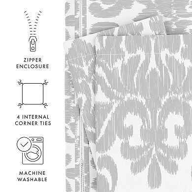Home Collection Premium Ultra Soft Damask Pattern Duvet Cover Set