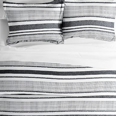 Home Collection Premium Ultra Soft Vintage Stripe Pattern Duvet Cover Set