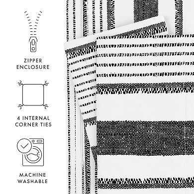 Home Collection Premium Ultra Soft Vintage Stripe Pattern Duvet Cover Set