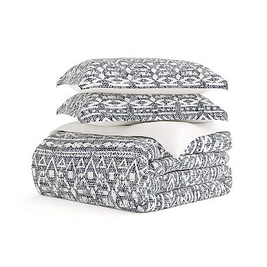 Home Collection Premium Ultra Soft Modern Rustic Pattern Reversible Duvet Cover Set