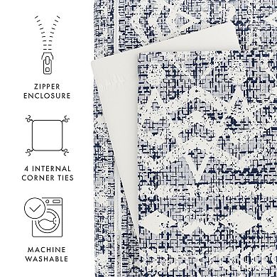 Home Collection Premium Ultra Soft Modern Rustic Pattern Reversible Duvet Cover Set