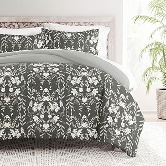 Home Collection Premium Ultra Soft Secret Garden Pattern Reversible Duvet Cover Set