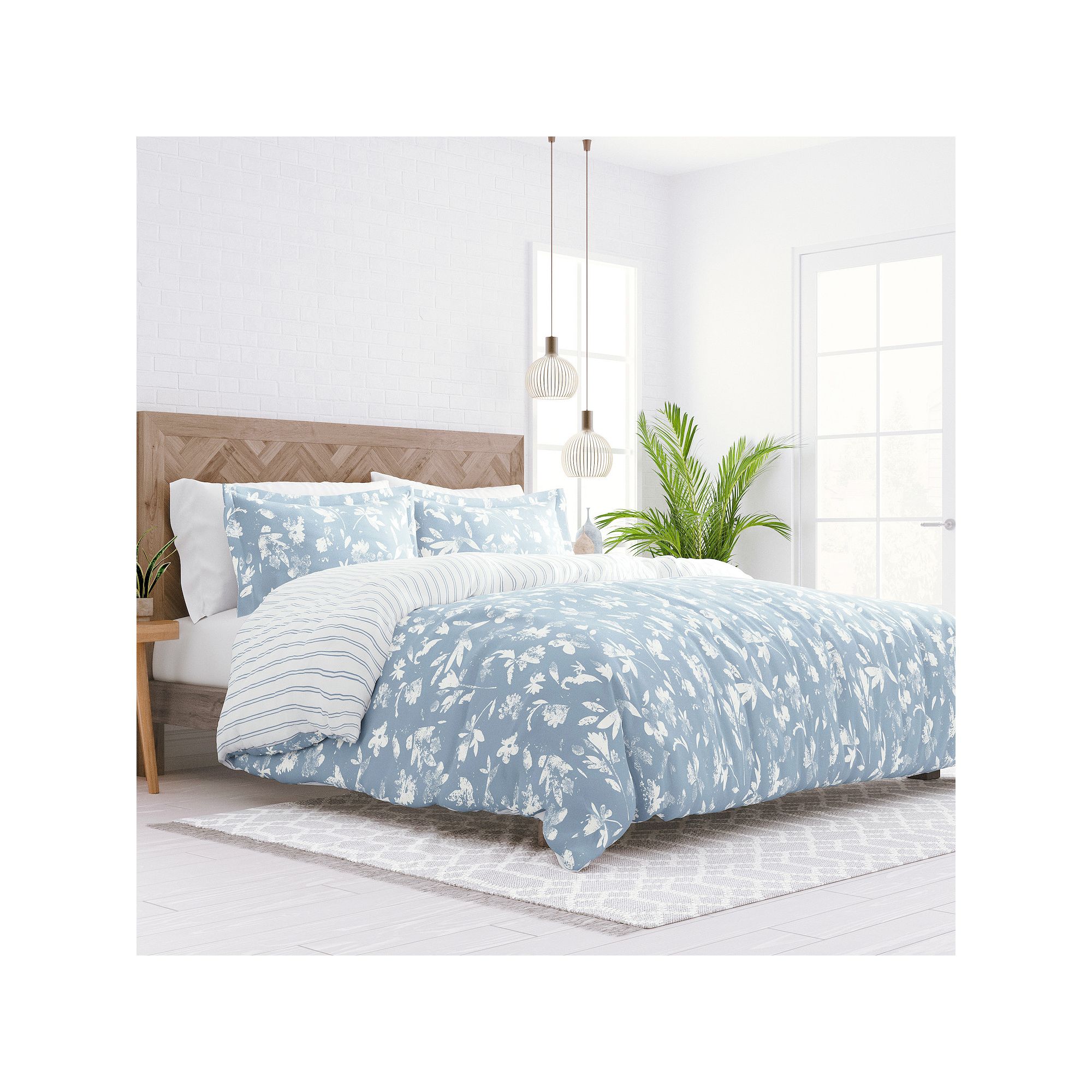 Home Collection Premium Ultra Soft Country Home Pattern Reversible Duvet Co