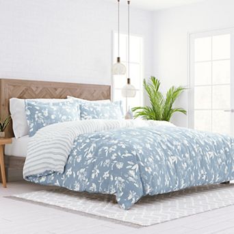 Home Collection Premium Ultra Soft Country Home Pattern Reversible Duvet Cover Set