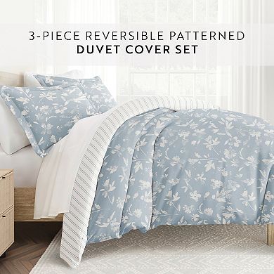 Home Collection Premium Ultra Soft Country Home Pattern Reversible Duvet Cover Set