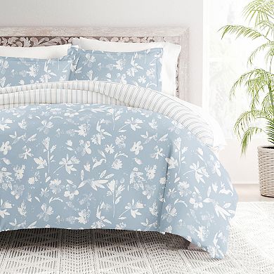Home Collection Premium Ultra Soft Country Home Pattern Reversible Duvet Cover Set