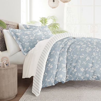 Home Collection Premium Ultra Soft Country Home Pattern Reversible Duvet Cover Set