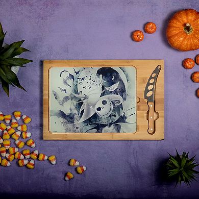 Disney's The Nightmare Before Christmas Icon Glass-Top Cutting Board & Knife Set by Toscana