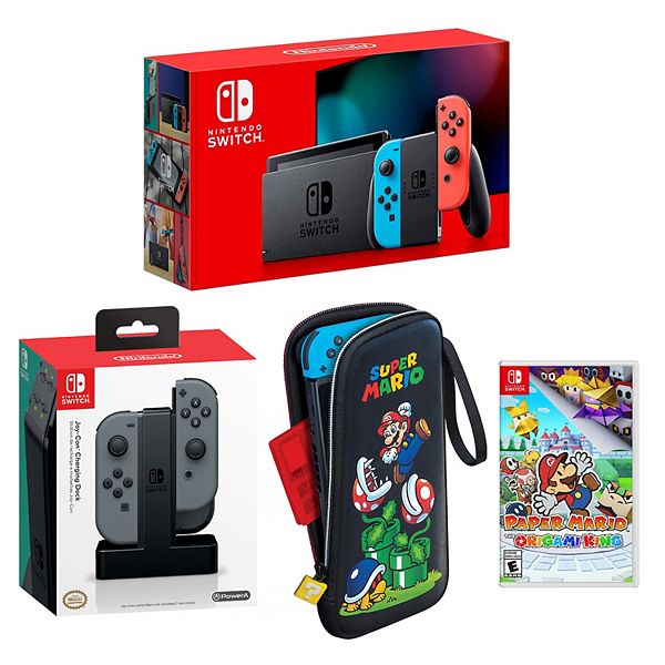 Nintendo Switch Bundle with Mario Party & Case