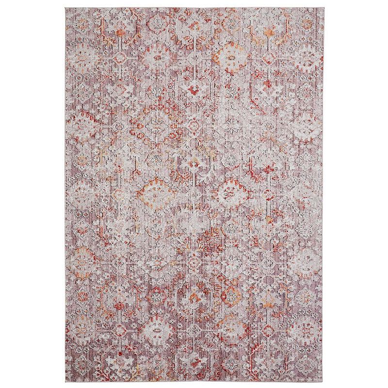 Weave & Wander Matana Pink Ornamental Area Rug, 8X10 Ft