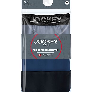 Boys 4-20 Jockey 3-Pack Microfiber Boxer Briefs