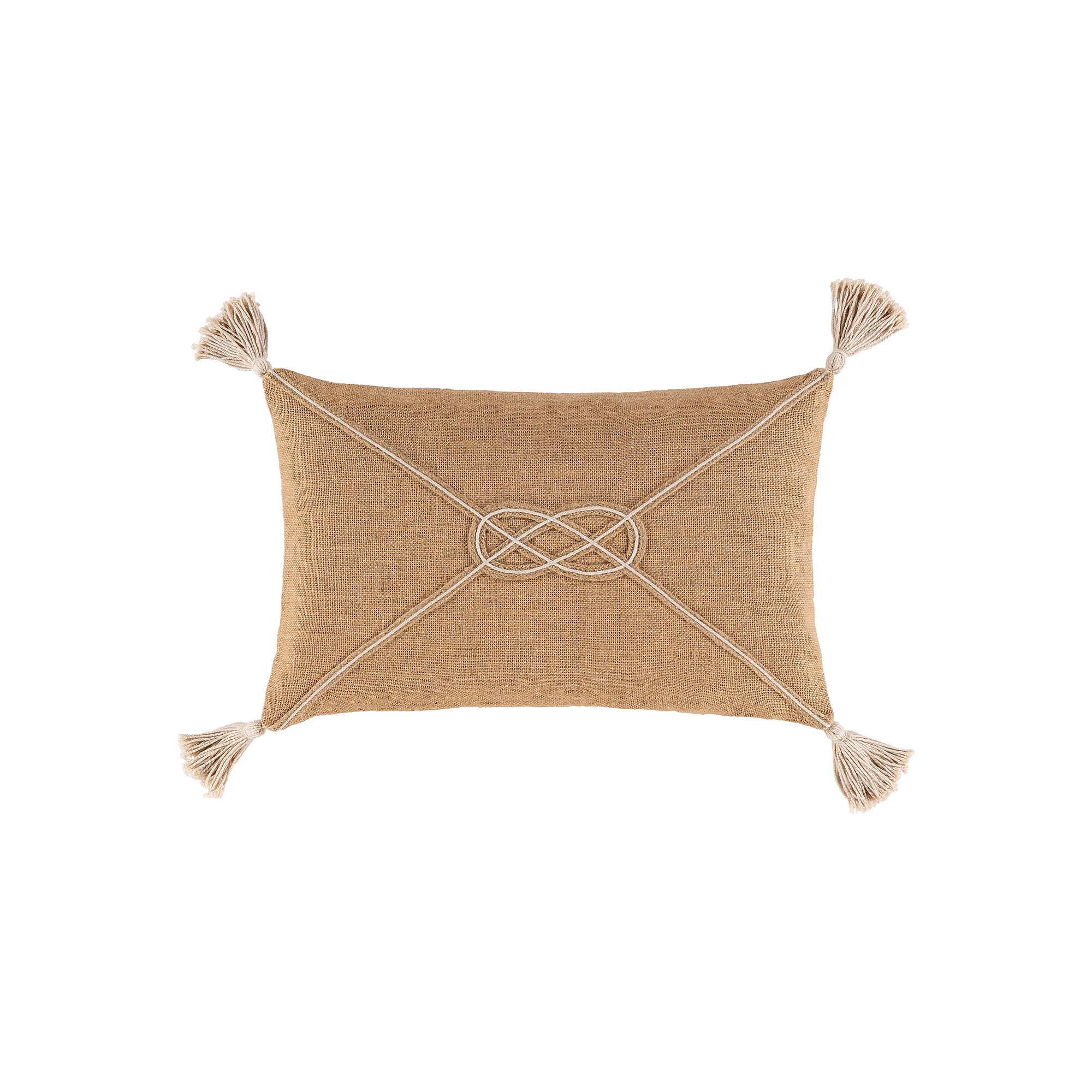 Decor 140 Luna Coastal Throw Pillow, Camel