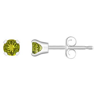 Celebration Gems 14k White Gold Gemstone Stud Earrings