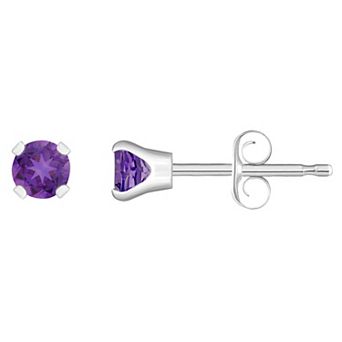 Celebration Gems 14k White Gold Gemstone Stud Earrings