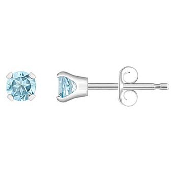 Celebration Gems 14k White Gold Gemstone Stud Earrings