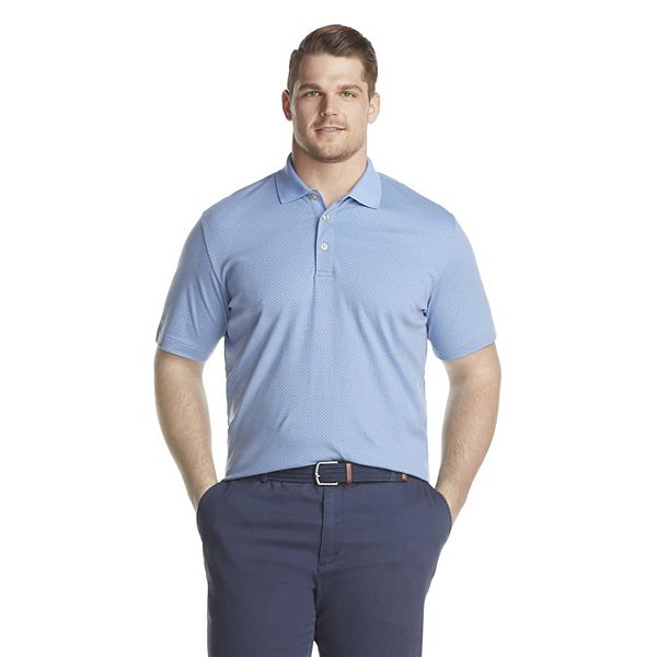 Van Heusen Mens Big and Tall Short Sleeve Air Performance Solid Polo Shirt