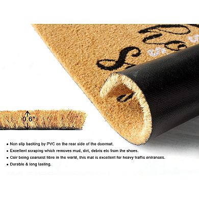 RugSmith Stay Home Stay Safe Doormat