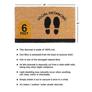 RugSmith Social Distancing Doormat