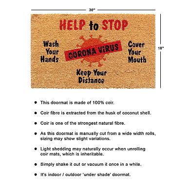 RugSmith Help To Stop Coronavirus Doormat