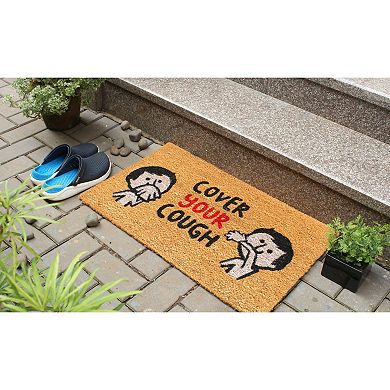 RugSmith Cover Your Cough Doormat