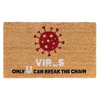 RugSmith Only U Can Break Chain Doormat