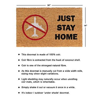 RugSmith Just Stay Home Doormat