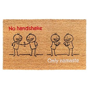 RugSmith No Handshake Only Namaste Doormat
