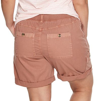 Plus Size Sonoma Goods For Life Ultra Comfort Waist Cuffed Bermuda Shorts